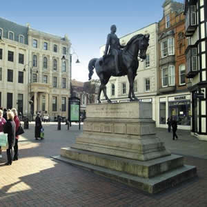 Statue of Prince Albert on Queen Square, Wolverhampton