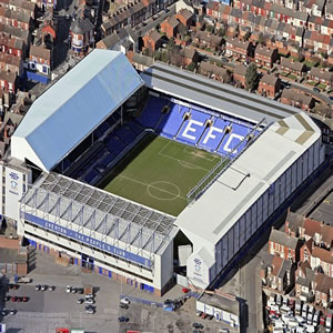 Goodison Park, home of Everton F.C.